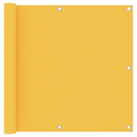 Toldo para balcón tela oxford amarillo 90x600 cm