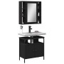 Badezimmermöbel-Set, 2-teilig, Sperrholz, Schwarz von , Badezimmermöbel - Ref: Foro24-3214715, Preis: 118,23 €, Rabatt: %