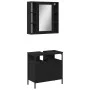 Badezimmermöbel-Set, 2-teilig, Sperrholz, Schwarz von , Badezimmermöbel - Ref: Foro24-3214715, Preis: 116,15 €, Rabatt: %