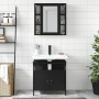 Badezimmermöbel-Set, 2-teilig, Sperrholz, Schwarz von , Badezimmermöbel - Ref: Foro24-3214715, Preis: 118,23 €, Rabatt: %