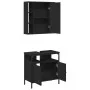 Badezimmermöbel-Set, 2-teilig, Sperrholz, Schwarz von , Badezimmermöbel - Ref: Foro24-3214715, Preis: 116,15 €, Rabatt: %