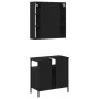 Badezimmermöbel-Set, 2-teilig, Sperrholz, Schwarz von , Badezimmermöbel - Ref: Foro24-3214715, Preis: 116,15 €, Rabatt: %