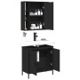 Badezimmermöbel-Set, 2-teilig, Sperrholz, Schwarz von , Badezimmermöbel - Ref: Foro24-3214720, Preis: 121,47 €, Rabatt: %
