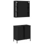 Badezimmermöbel-Set, 2-teilig, Sperrholz, Schwarz von , Badezimmermöbel - Ref: Foro24-3214720, Preis: 121,47 €, Rabatt: %