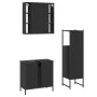 3-piece black plywood bathroom furniture set by , Bathroom furniture - Ref: Foro24-3214760, Price: 169,67 €, Discount: %