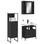 Set de muebles de baño 3 piezas madera contrachapada negro de , Muebles de baño - Ref: Foro24-3214755, Precio: 167,61 €, Desc...