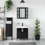 3-piece black plywood bathroom furniture set by , Bathroom furniture - Ref: Foro24-3214755, Price: 170,56 €, Discount: %