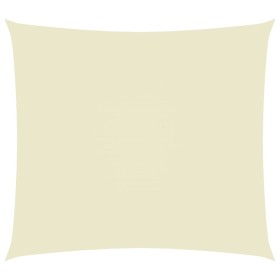 Toldo de vela rectangular tela Oxford color crema 2,5x3,5 m
