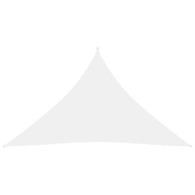 Toldo de vela triangular tela Oxford blanco 5x5x6 m