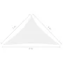 White Oxford cloth triangular sail awning 5x5x6 m by vidaXL, Umbrellas - Ref: Foro24-135293, Price: 46,08 €, Discount: %