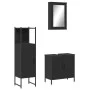 3-piece black plywood bathroom furniture set by , Bathroom furniture - Ref: Foro24-3214820, Price: 151,29 €, Discount: %