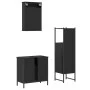 3-piece black plywood bathroom furniture set by , Bathroom furniture - Ref: Foro24-3214820, Price: 151,29 €, Discount: %