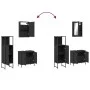 3-piece black plywood bathroom furniture set by , Bathroom furniture - Ref: Foro24-3214820, Price: 151,29 €, Discount: %