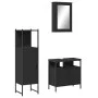 Juego de muebles de baño 3 pzas madera contrachapada negro de , Muebles de baño - Ref: Foro24-3214815, Precio: 149,34 €, Desc...
