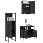Juego de muebles de baño 3 pzas madera contrachapada negro de , Muebles de baño - Ref: Foro24-3214815, Precio: 149,34 €, Desc...
