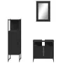 Juego de muebles de baño 3 pzas madera contrachapada negro de , Muebles de baño - Ref: Foro24-3214815, Precio: 149,34 €, Desc...