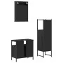 3-piece black plywood bathroom furniture set by , Bathroom furniture - Ref: Foro24-3214815, Price: 149,34 €, Discount: %