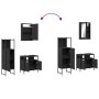 3-piece black plywood bathroom furniture set by , Bathroom furniture - Ref: Foro24-3214815, Price: 153,07 €, Discount: %