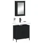 Badezimmermöbel-Set, 2-teilig, Sperrholz, Schwarz von , Badezimmermöbel - Ref: Foro24-3214780, Preis: 100,09 €, Rabatt: %