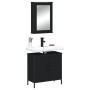 Badezimmermöbel-Set, 2-teilig, Sperrholz, Schwarz von , Badezimmermöbel - Ref: Foro24-3214780, Preis: 102,06 €, Rabatt: %