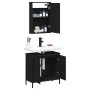Badezimmermöbel-Set, 2-teilig, Sperrholz, Schwarz von , Badezimmermöbel - Ref: Foro24-3214780, Preis: 102,06 €, Rabatt: %