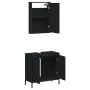 Badezimmermöbel-Set, 2-teilig, Sperrholz, Schwarz von , Badezimmermöbel - Ref: Foro24-3214780, Preis: 100,09 €, Rabatt: %
