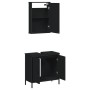 Badezimmermöbel-Set, 2-teilig, Sperrholz, Schwarz von , Badezimmermöbel - Ref: Foro24-3214780, Preis: 102,06 €, Rabatt: %