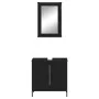 Badezimmermöbel-Set, 2-teilig, Sperrholz, Schwarz von , Badezimmermöbel - Ref: Foro24-3214780, Preis: 100,09 €, Rabatt: %