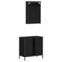 Badezimmermöbel-Set, 2-teilig, Sperrholz, Schwarz von , Badezimmermöbel - Ref: Foro24-3214780, Preis: 100,09 €, Rabatt: %