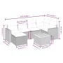 Garden sofa set with beige mixed cushions, 7 pieces, PE rattan. by , Garden sets - Ref: Foro24-3264839, Price: 418,90 €, Disc...