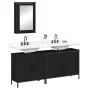Juego de muebles de baño 3 pzas madera contrachapada negro by , Bathroom furniture - Ref: Foro24-3214790, Price: 150,72 €, Di...