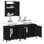 Juego de muebles de baño 3 pzas madera contrachapada negro by , Bathroom furniture - Ref: Foro24-3214790, Price: 150,72 €, Di...
