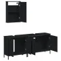 Juego de muebles de baño 3 pzas madera contrachapada negro by , Bathroom furniture - Ref: Foro24-3214790, Price: 150,72 €, Di...