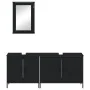 Juego de muebles de baño 3 pzas madera contrachapada negro by , Bathroom furniture - Ref: Foro24-3214790, Price: 150,72 €, Di...