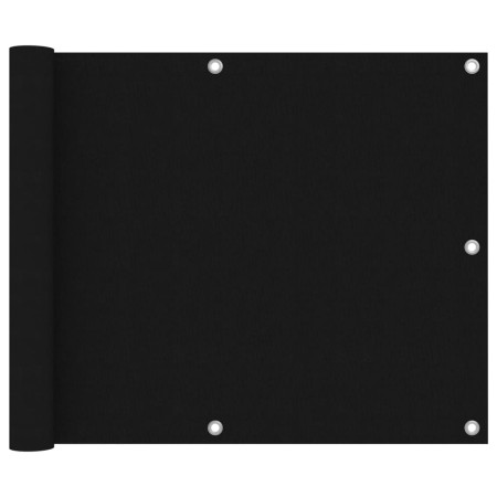 Balkonmarkise aus schwarzem Oxford-Stoff, 75 x 400 cm von vidaXL, Sonnenschirme - Ref: Foro24-135057, Preis: 18,23 €, Rabatt: %