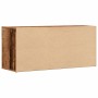Banco zapatero madera ingeniería madera envejecida 100x35x45 cm de , Zapateros y organizadores de calzado - Ref: Foro24-85708...