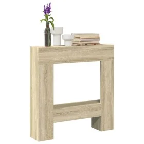 Kaminholzregal aus Eichenholz in Sonoma-Optik, 81x18x82 cm. von , Zubehör für Holzöfen und Kamine - Ref: Foro24-854600, Preis...