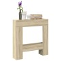 Kaminholzregal aus Eichenholz in Sonoma-Optik, 81x18x82 cm. von , Zubehör für Holzöfen und Kamine - Ref: Foro24-854600, Preis...