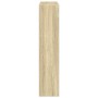 Borde de chimenea madera ingeniería roble Sonoma 81x18x82 cm
