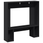 Kaminholzregal aus schwarzem Ingenieurholz, 81x18x82 cm. von , Zubehör für Holzöfen und Kamine - Ref: Foro24-854599, Preis: 5...