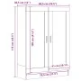Aged wood bookcase 82.5x30.5x115 cm by , Bookcases and shelves - Ref: Foro24-856148, Price: 96,33 €, Discount: %