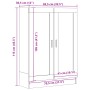 Bücherschrank aus gealtertem Holz, 82,5x30,5x115 cm. von , Bücherregale und Regale - Ref: Foro24-856148, Preis: 98,01 €, Raba...