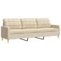 3-piece sofa set in cream-colored fabric by , Sofas - Ref: Foro24-3278289, Price: 620,92 €, Discount: %