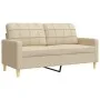 3-piece sofa set with cream fabric cushions by , Sofas - Ref: Foro24-3278305, Price: 651,02 €, Discount: %