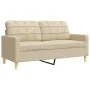 Juego de sofás 2 piezas tela color crema by , Sofas - Ref: Foro24-3278321, Price: 484,01 €, Discount: %