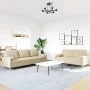 Zweiteiliges Sofaset mit cremefarbenen Kissen. von , Sofas - Ref: Foro24-3278337, Preis: 523,14 €, Rabatt: %