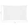 Rectangular sail awning white Oxford fabric 4x7 m by vidaXL, Umbrellas - Ref: Foro24-135273, Price: 73,04 €, Discount: %