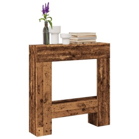 Kaminholzregal aus gealtertem Ingenieurholz 81x18x82 cm von , Zubehör für Holzöfen und Kamine - Ref: Foro24-854605, Preis: 51...