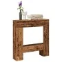 Kaminholzregal aus gealtertem Ingenieurholz 81x18x82 cm von , Zubehör für Holzöfen und Kamine - Ref: Foro24-854605, Preis: 51...