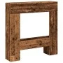 Kaminholzregal aus gealtertem Ingenieurholz 81x18x82 cm von , Zubehör für Holzöfen und Kamine - Ref: Foro24-854605, Preis: 51...